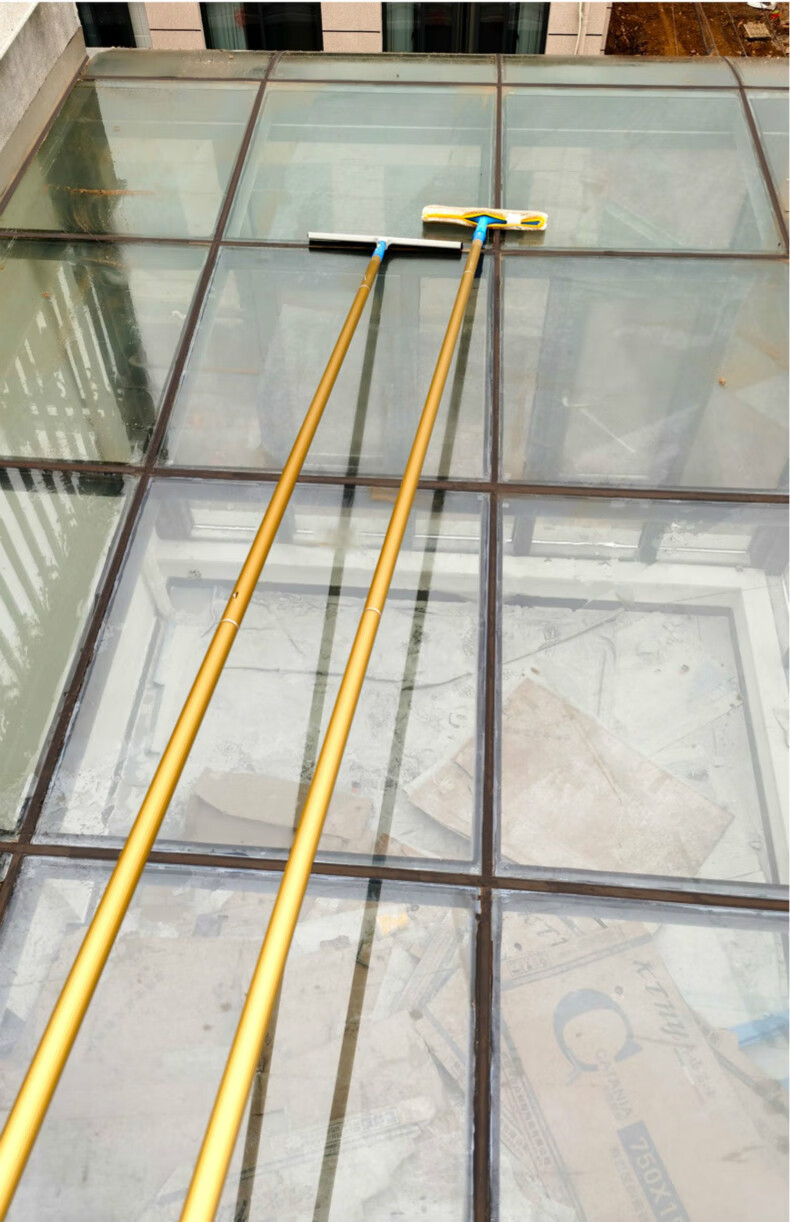 门头高处清洁工具擦玻璃神器家用加长伸缩杆阳光房刷墙清洁刮窗户清洗