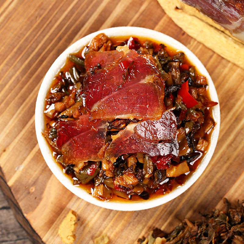 好韵味腊肉外婆菜258g瓶湖南产咸菜酱菜拌饭拌面香辣下饭菜腊肉外婆菜