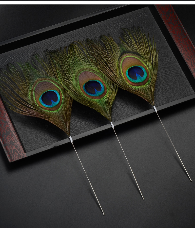 采耳工具打耳朵毛毛孔雀毛扫脸掏耳按摩spa音针掏耳朵毛棒挖耳勺音针