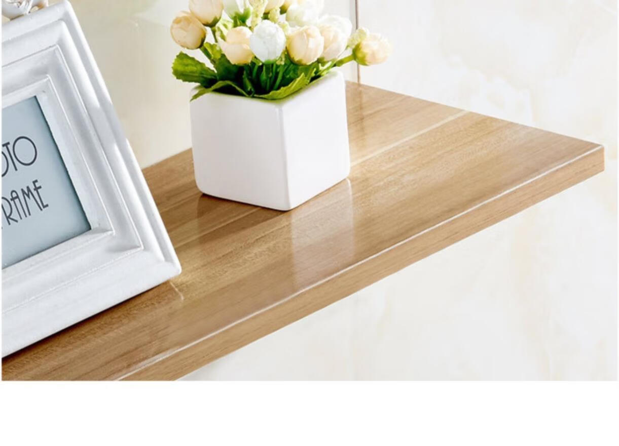 搁物架实木隔板置物架一字搁板客厅层架板实木收纳室内转角挂墙板 长