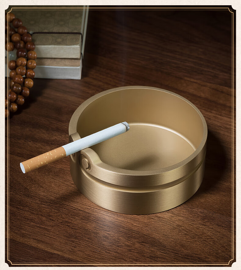 新年老虎烟灰缸大圣猴子创意个性黄铜烟灰缸家用办公室家用生日礼物