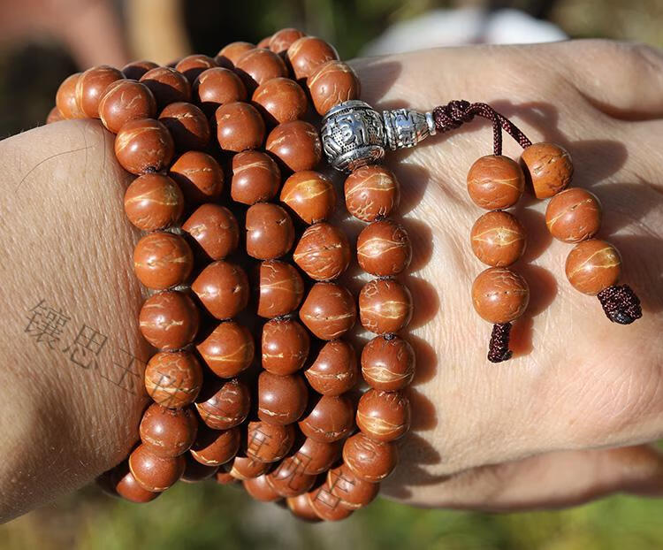 凤眼菩提佛珠108颗尼泊尔酸枣核项链念珠饰品子终南山 8.