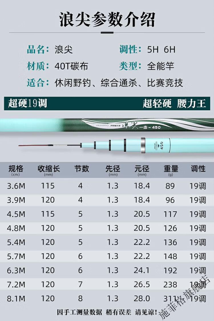 材质:碳素;产地:中国;价格区间:51-100;重量:53;钓竿分类:台钓竿;钓竿