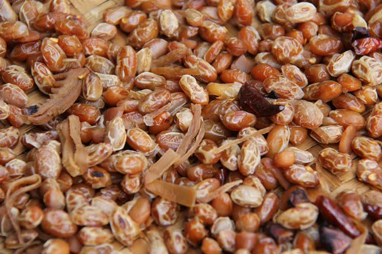 农家五香笋豆 黄笋干豆 黄山特产小吃 比蒜香青豆花