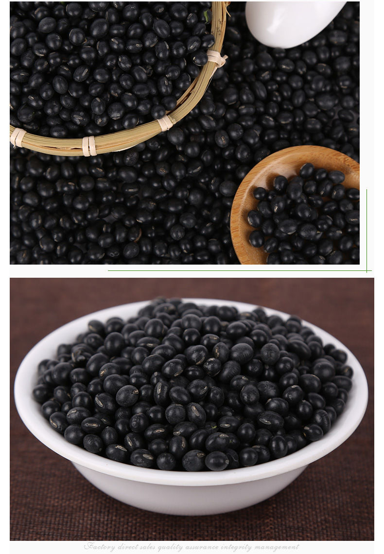 绿芯黑豆农家自产黑豆子老种黑大豆子小袋包装绿心黑豆黑米优质一斤