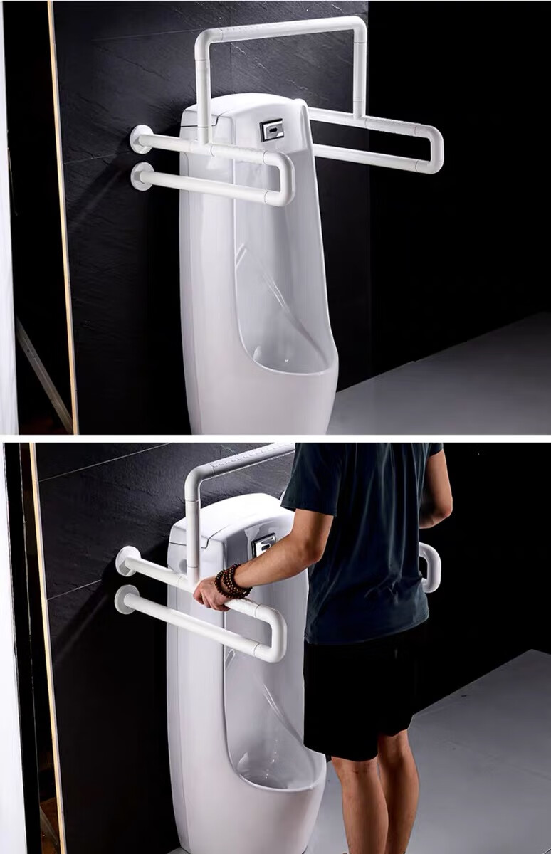 小便池残疾人扶手 浴室小便器池扶手不锈钢安全残疾人公共卫生间厕所