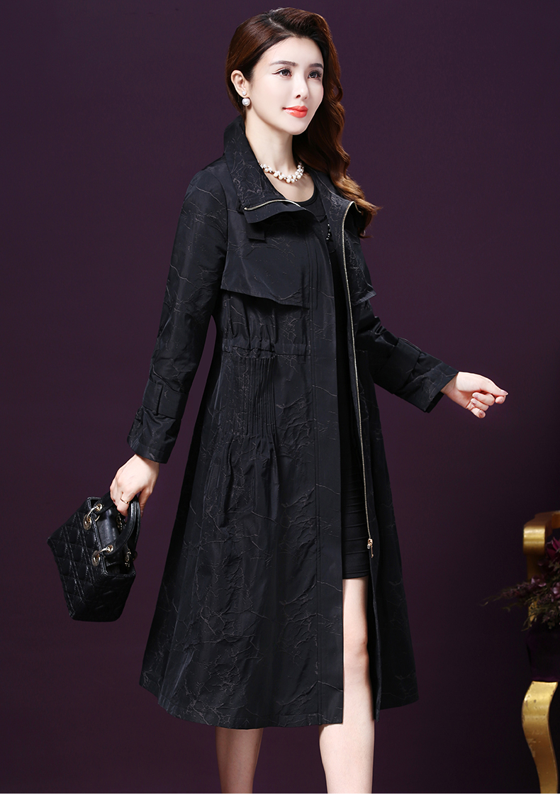 ferinsick高定品牌春装女2020新款风衣女中长款韩版休闲收腰显瘦风衣