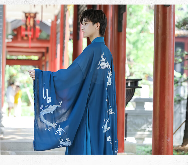 宋制汉服男传统情侣男女cp交领衣裳大袖衫古装宋朝服装 上衣 襦裙 l