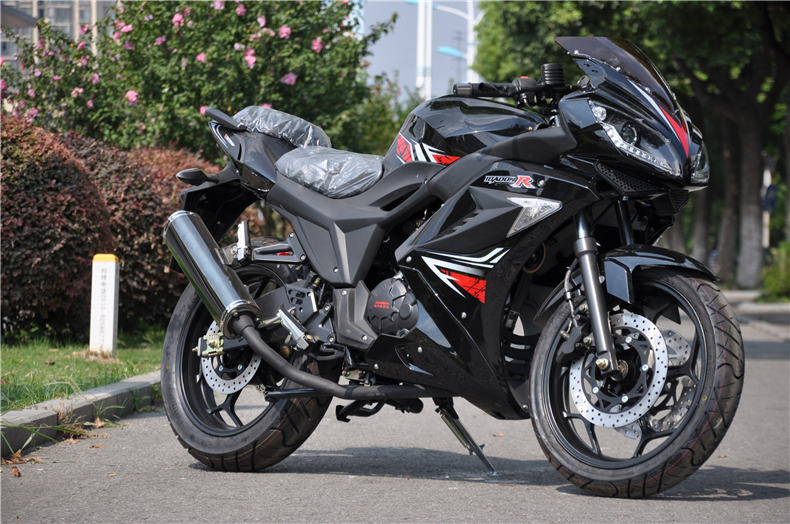 地平线250ccrs赛车重型机车街车国四电喷宗申双缸燃油骑行摩托整车可