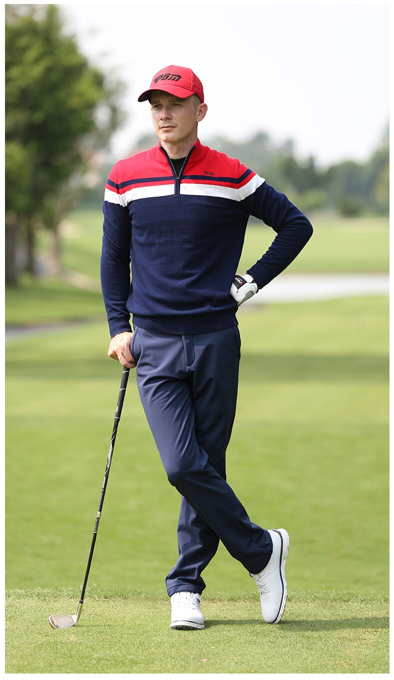 高尔夫运动裤秋冬pgm 高尔夫裤子男士加绒加厚长裤运动裤 秋冬季保暖