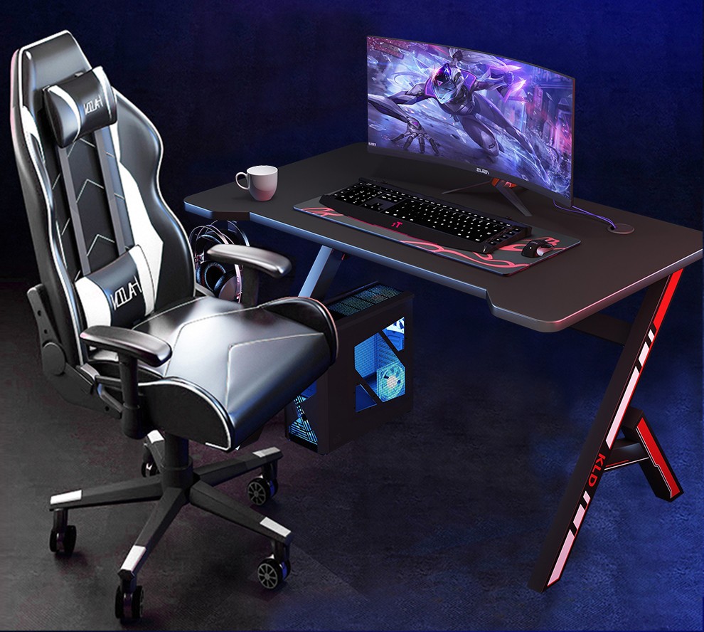 自然元素 家用电竞桌椅套装卧室高端游戏电脑桌台式桌子简约书房办公