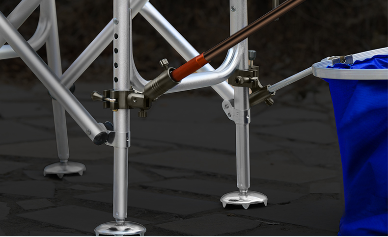 通用卡扣钓鱼椅拉饵盘灯架伞架全套 钓椅通用【炮台架】