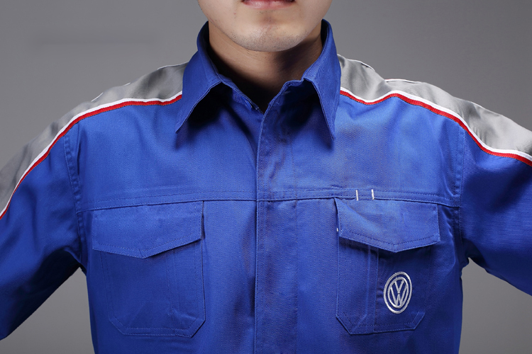 玉橙上汽大众工作服男汽车4s店售后工装汽修车间维修秋长套装夏季薄款