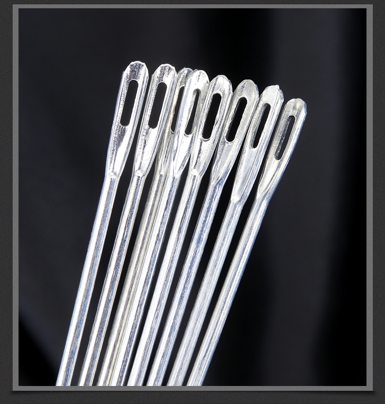 打包针编织袋大针大号钢针大眼加粗加长钢丝手工麻绳渔网沙发大孔银