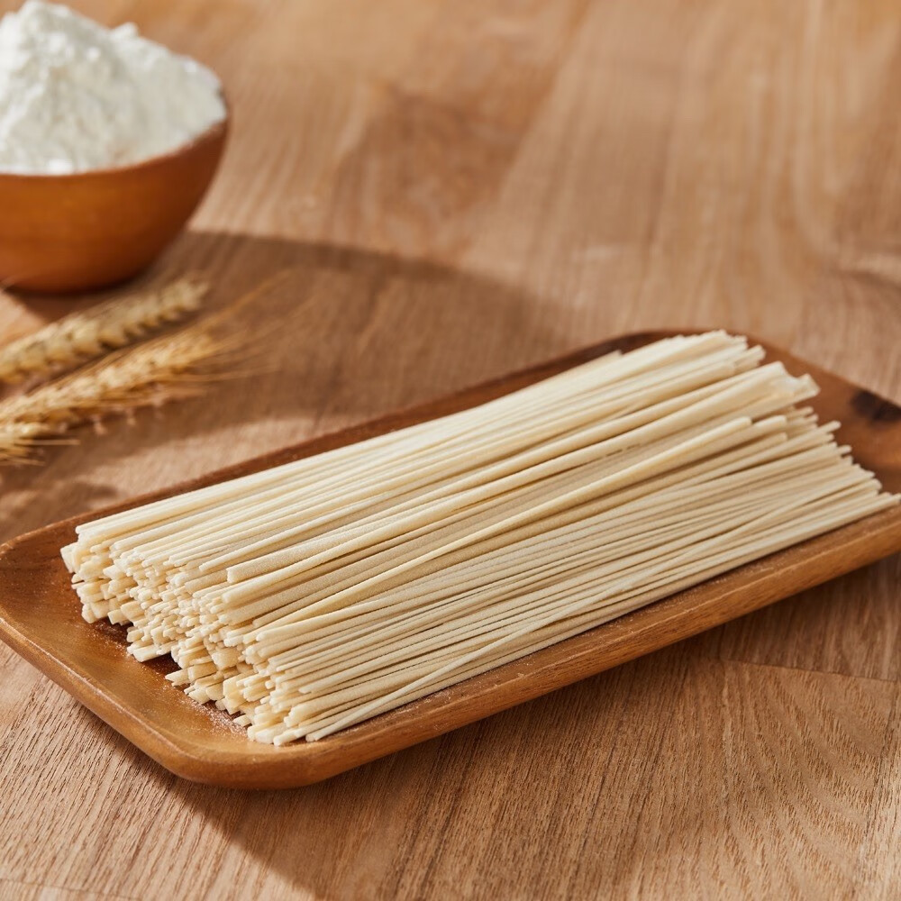 手工空心粗面400g爽滑细腻绵软劲道耐煮入味陕西宝鸡面条挂面 红色