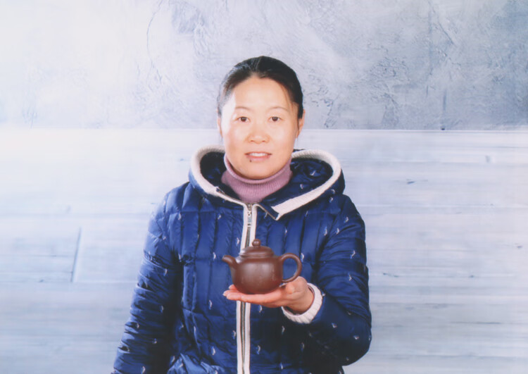 皖宣陶艺 宜兴紫砂茶壶名家国助工卢伟萍纯手工匏尊壶原矿紫泥茶具