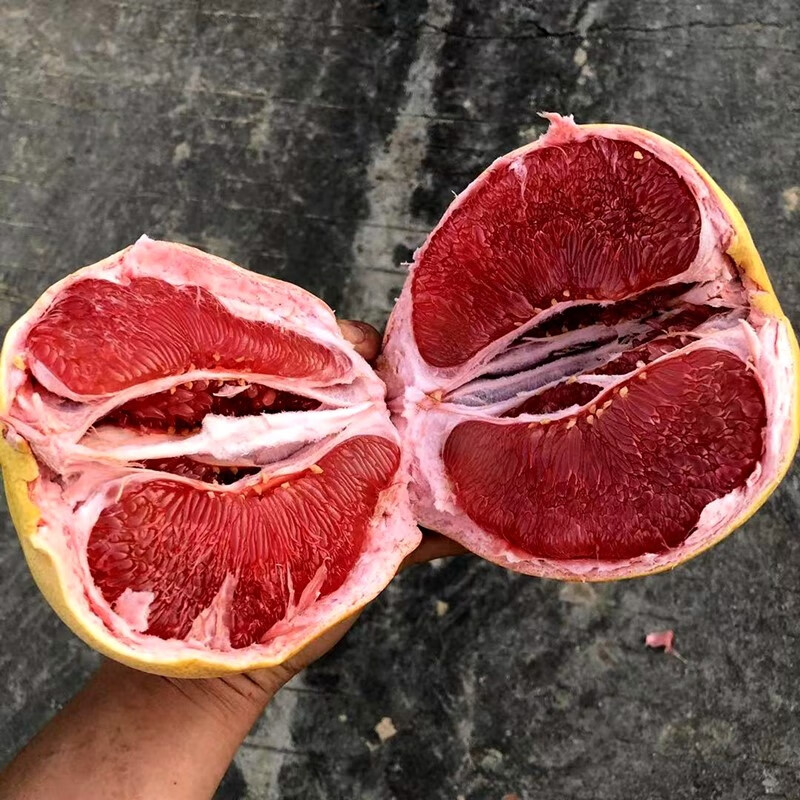 海南欣鼎盛红文旦红肉蜜柚新鲜水果红心柚子5-6个整箱约15斤 7000g
