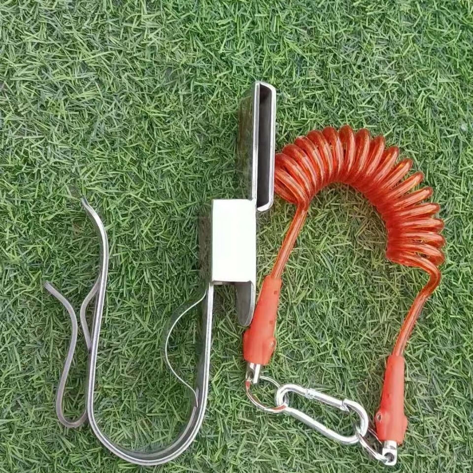 电动扳手专用挂钩安全绳成套架子工木工腰架纯白不锈钢材质木工送安全