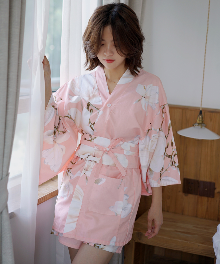 阿亨澡堂浴袍可爱浴衣足疗美容按摩服会所日系和服汗蒸服情侣装女款%