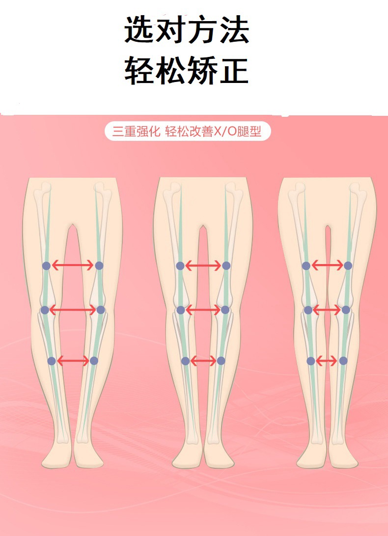 xo型腿型矫正器成人o型腿器直腿女小腿外翻内八儿童绑腿带xo男成人腿