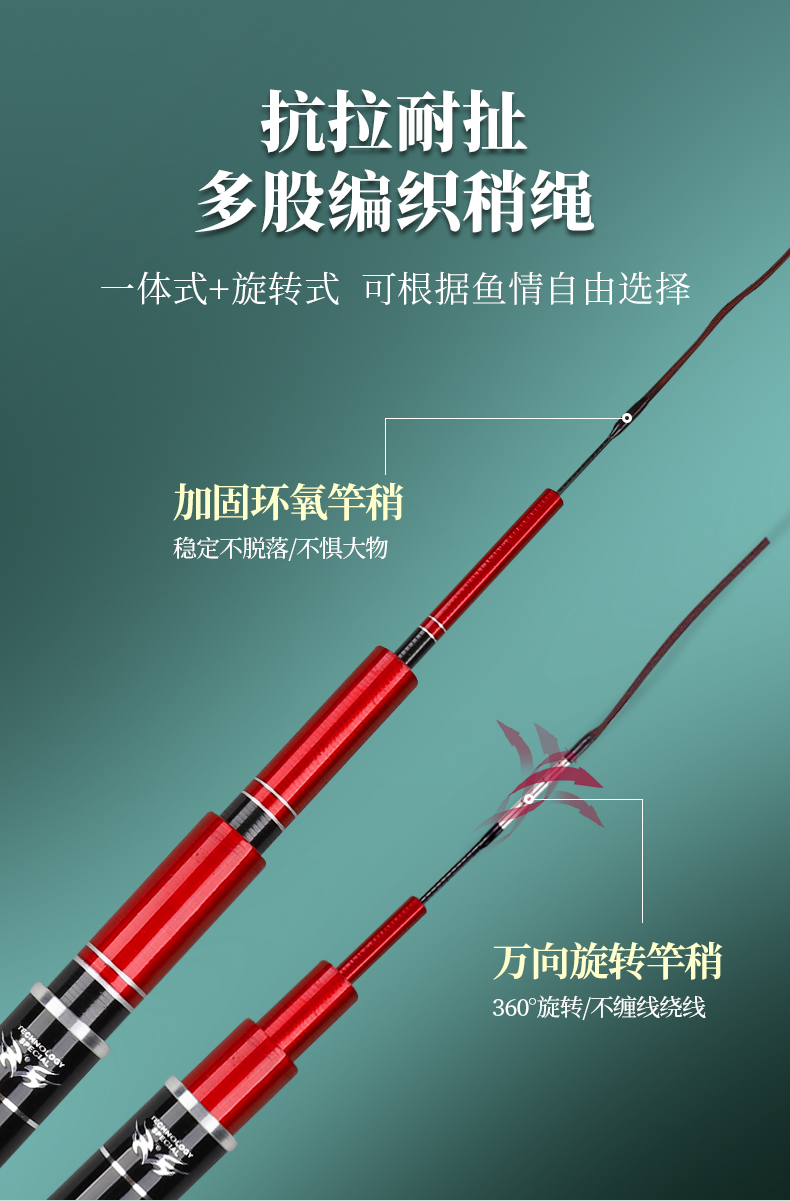 漁元魚竿2022新款超輕超硬釣魚竿手杆進口碳素19調綜合大物竿天元浪尖