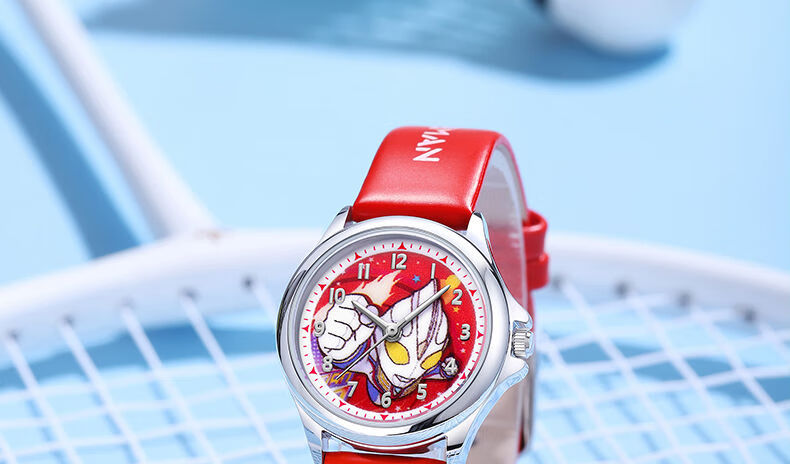 奥特曼儿童玩具手表3-6岁小学生迪迦奥特曼卡通儿童手表男孩指针式