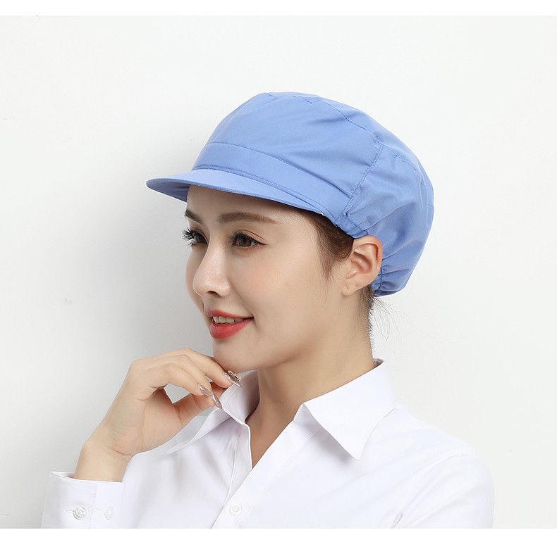 格苒杰 工作帽子男车间工人鸭舌帽食品厂防尘帽子工作帽女工厂防灰