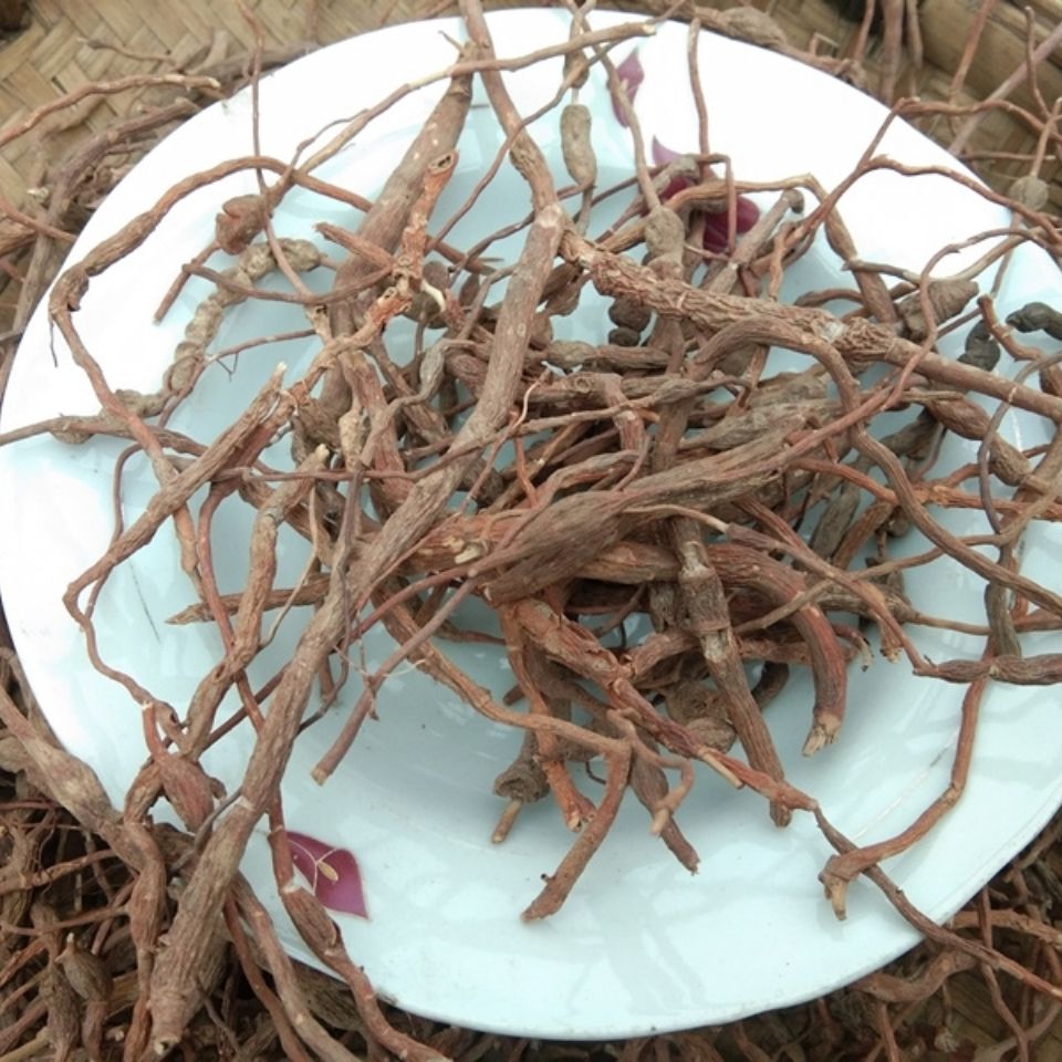 伟博贵州草药鸡筋参 中药材黄鸡胖黄鸡郎长叶数珠肉质膨大根干货500克