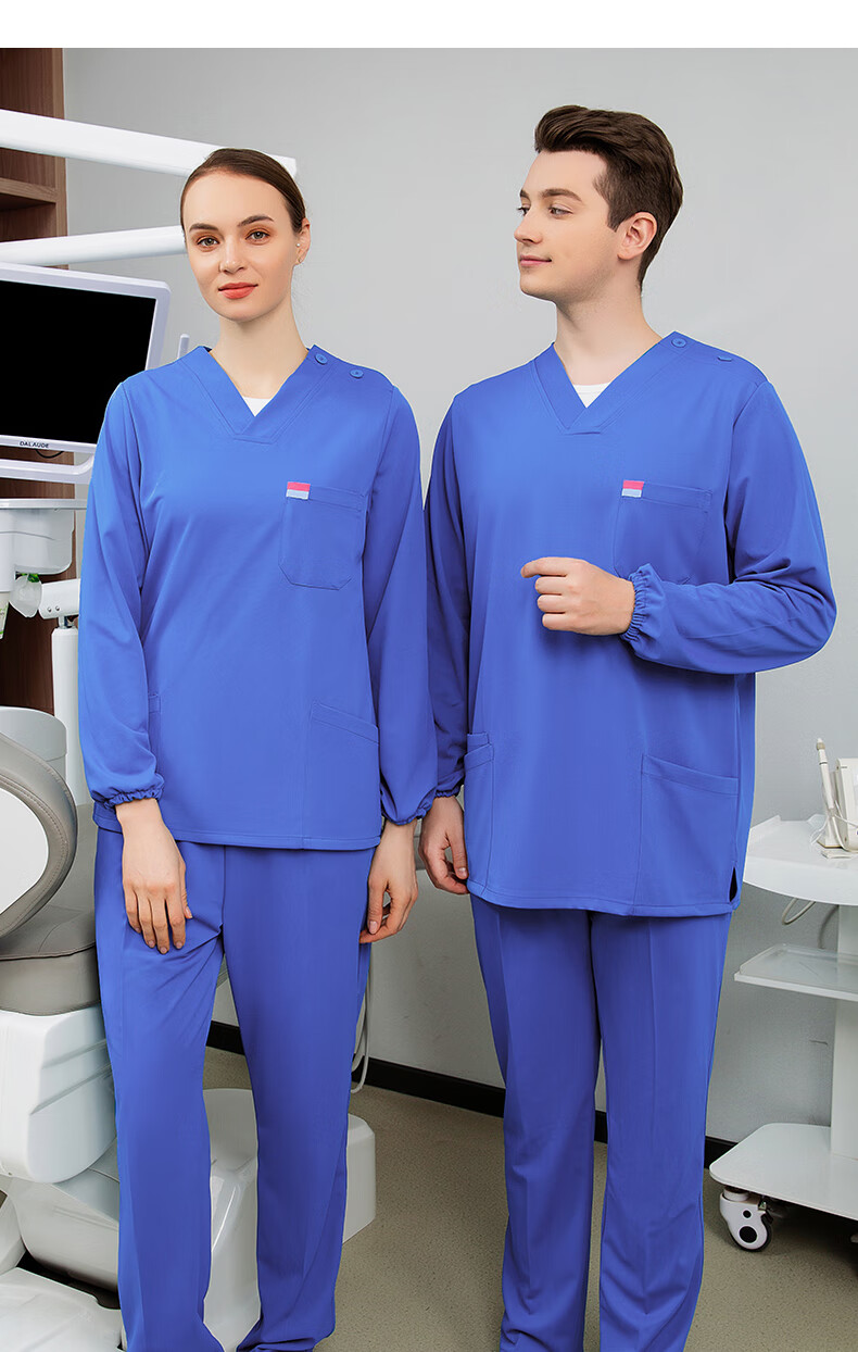 医生手术室刷手衣服口腔科牙诊所宠物医院护士工作服 女 高端 洗手衣