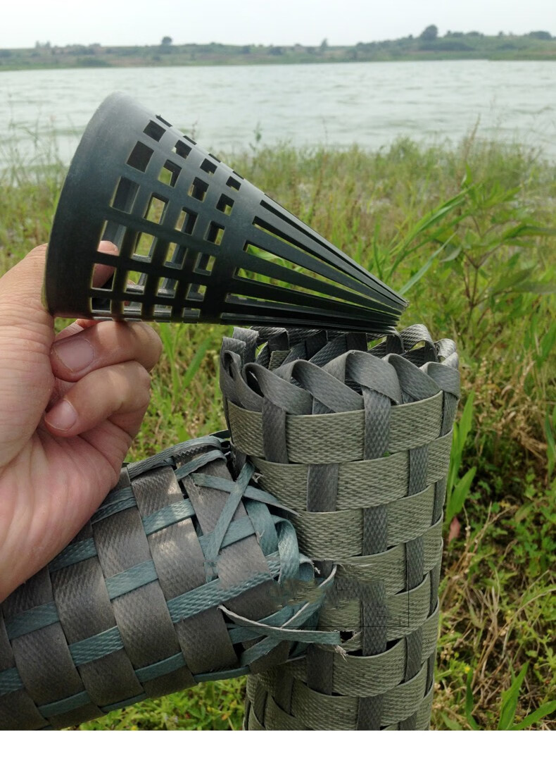 黄鳝笼 手工编织v型黄鳝笼 7字型 三孔笼 鳝鱼笼 泥鳅笼 加长笼 编织