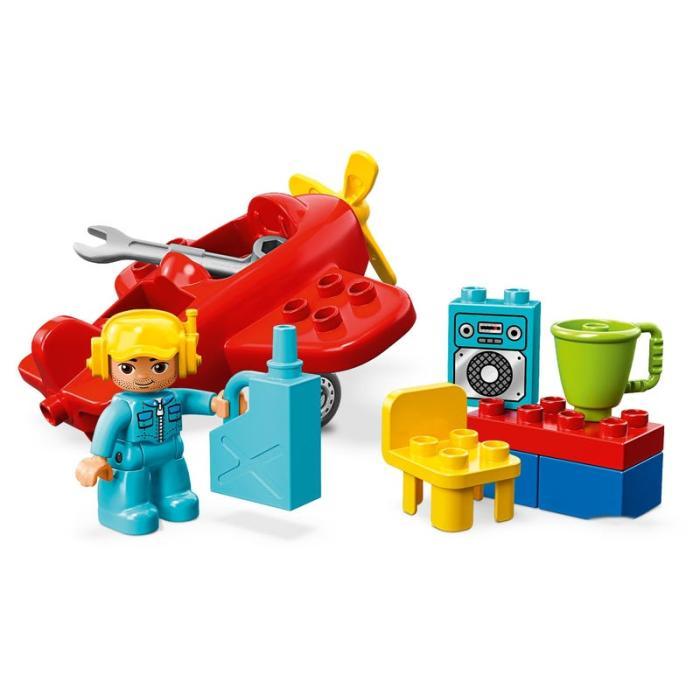 乐高lego积木拼插玩具送礼物得宝duplo飞机10908儿童2岁12粒singleos