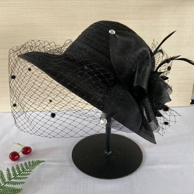 精选好礼大网纱帽子女士时尚遮脸帽可折叠夏韩版防晒沙滩太阳帽遮阳帽