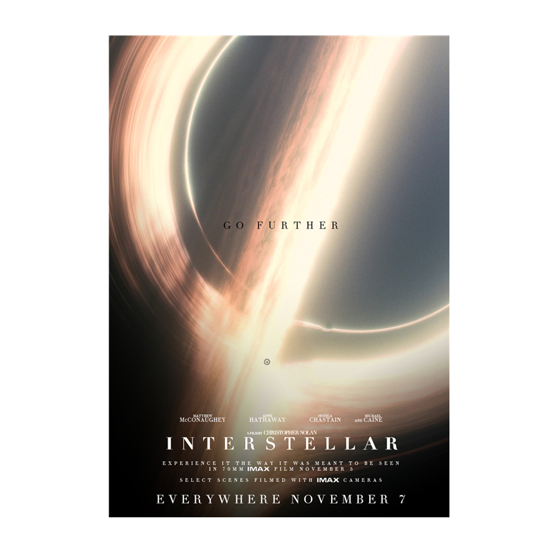 【京选优品】定制星际穿越马修麦康纳电影海报周边科幻