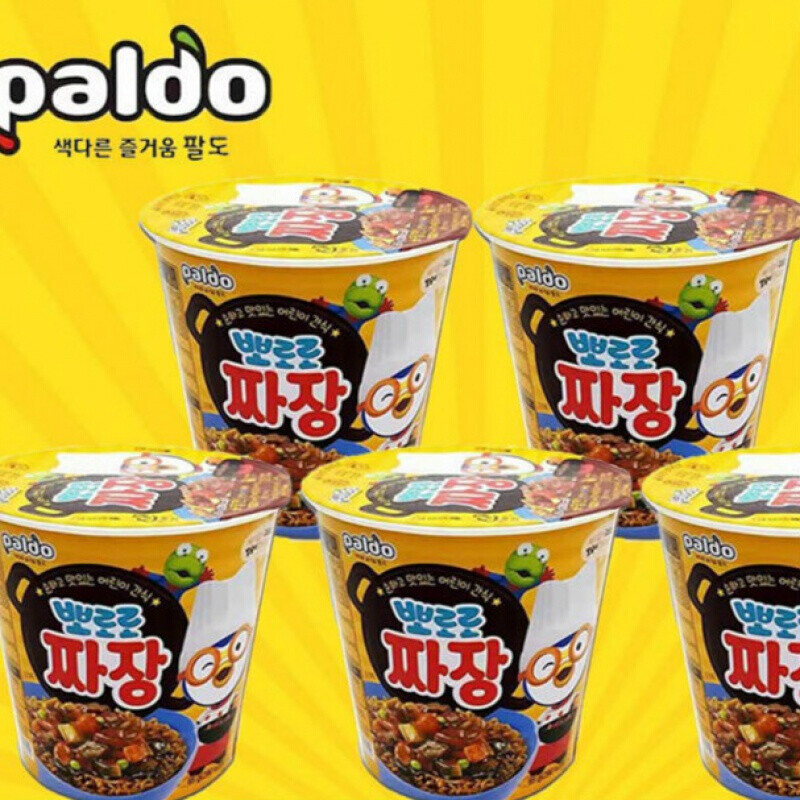 韩国啵乐乐炸酱面八道年糕马树奇趣秀韩国pororo儿童泡面方便面年糕