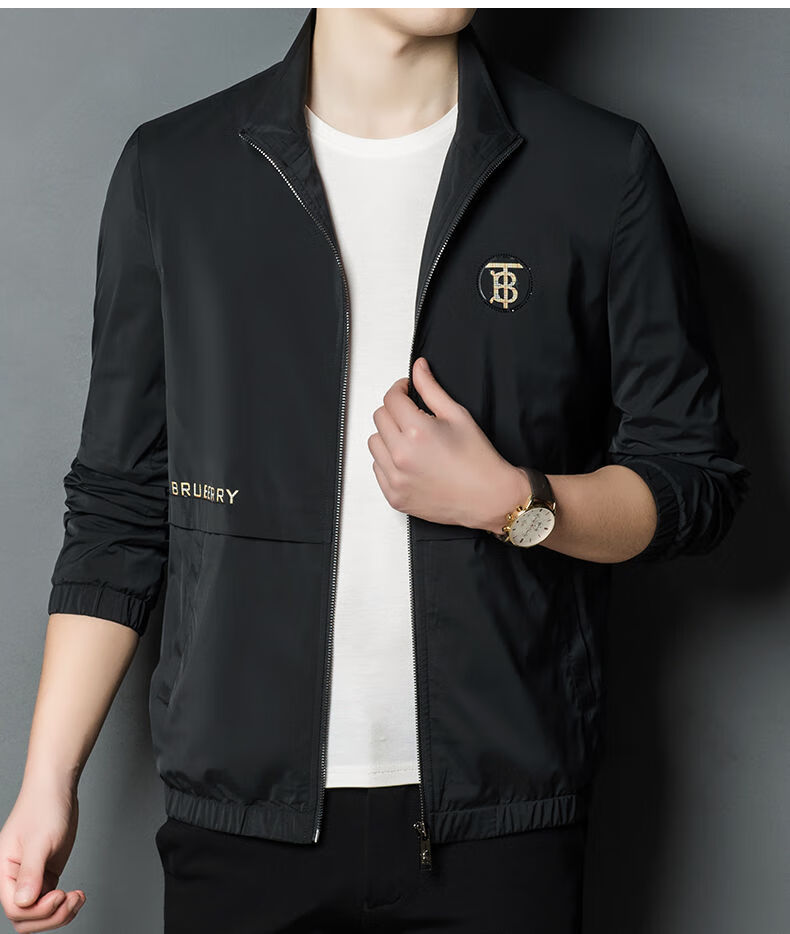 皮尔卡丹品牌高档男装利伯高档男士夹克春秋新款潮男帅气中年时尚百搭