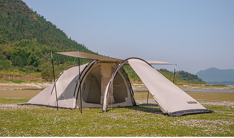 naturehike挪客 云舟三杆中号隧道帐 防雨防晒 自驾游露营帐篷天幕