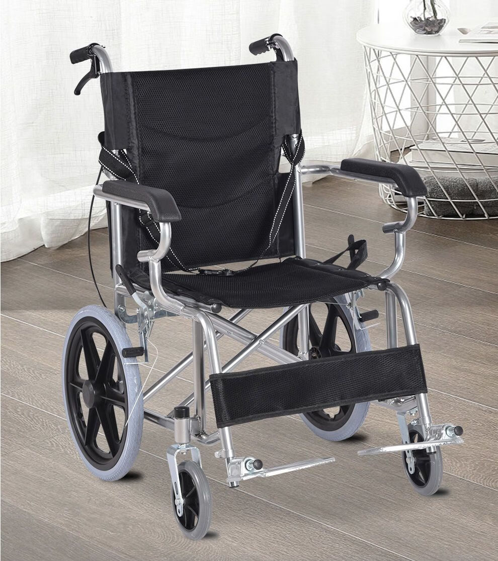 手动轮椅带坐便轻便折叠全躺半躺老人残疾人轮椅车实心胎电动轮椅老人