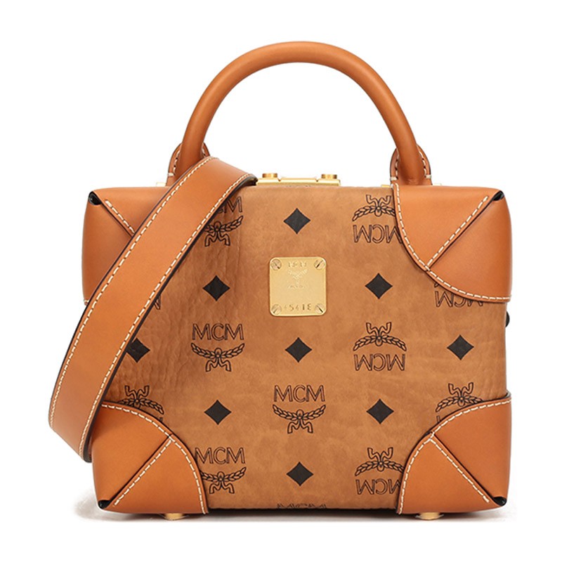 mcm女包经典款女士干邑色手提单肩斜挎包干邑色mwraabf03co001191458