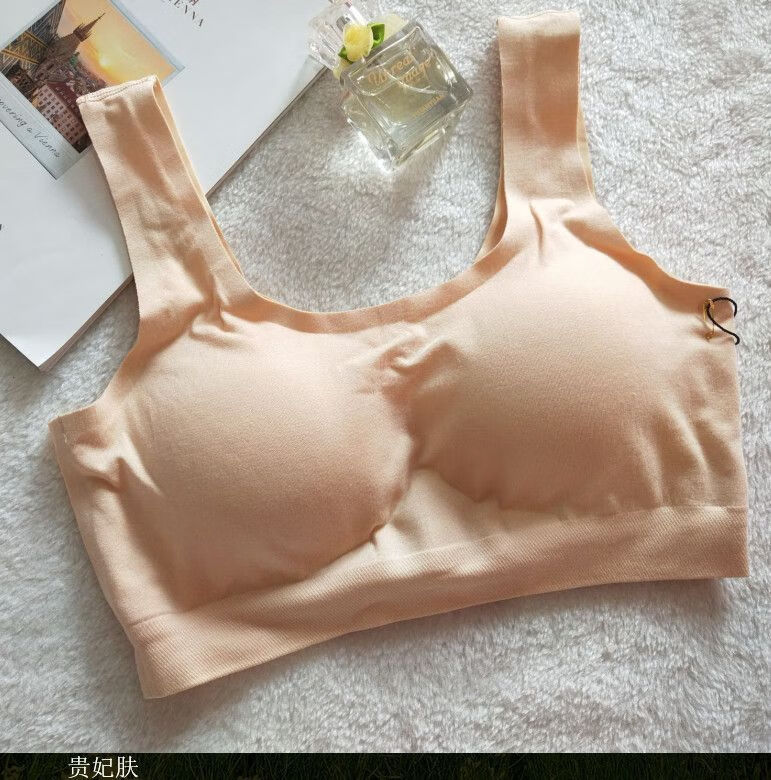 远红外负离子文胸聚拢背心式西木睡眠运动内衣 7802肤色 l【图片 价格