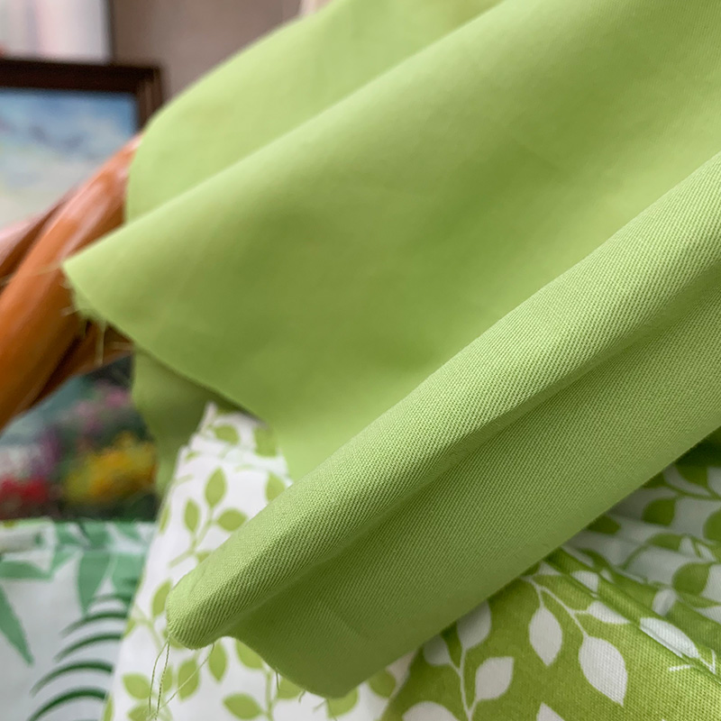 2022新款布头处理纯棉布头布料床品面料全棉布头处理绿色田园小清新1.