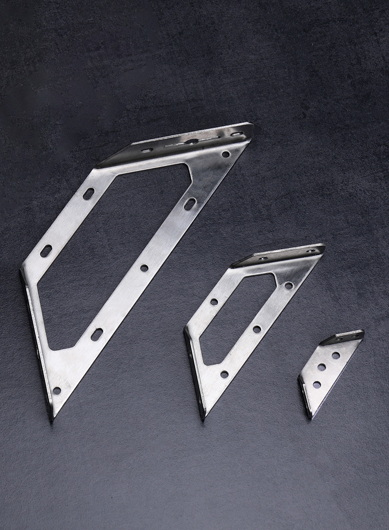 不锈钢角码三角连接固定器l型直角加固五金配件支架托架角铁 大号(1只