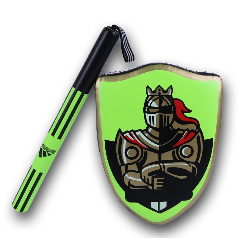 跆拳道骑士盾牌剑套装儿童盾牌散打训练器材拳击棍靶绿色剑靶