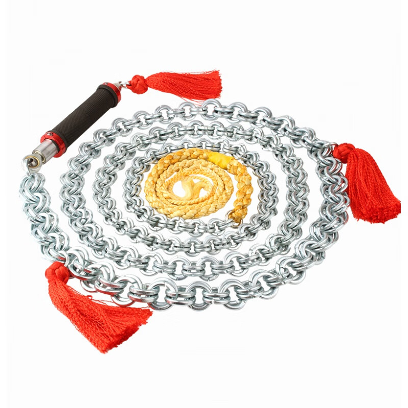 鞭子响鞭健身甩鞭新款麒麟鞭大全不锈钢摔鞭初学铁鞭中老年人钢鞭 2斤