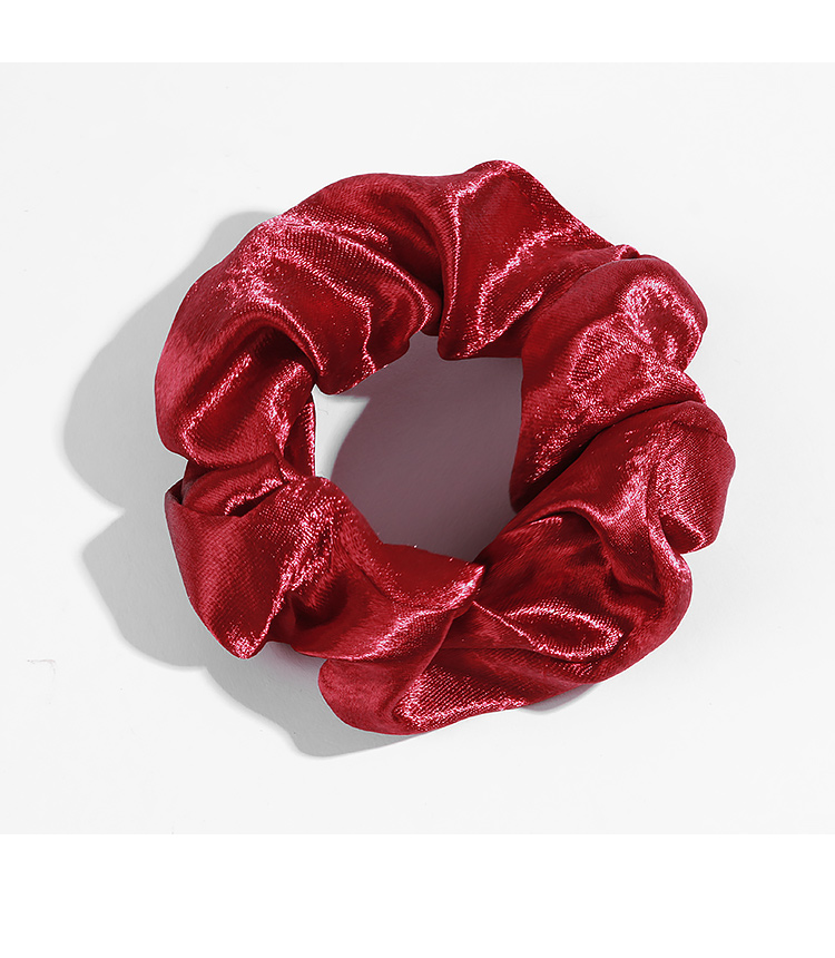 发圈大肠圈ins网红法式发带vintage扎头绳女sn1725红色大号绸缎大肠圈