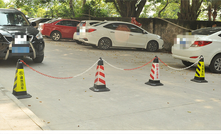 车道隔离桩橡胶加厚路锥反光锥禁止停车雪糕桶请勿泊车路障锥隔离墩