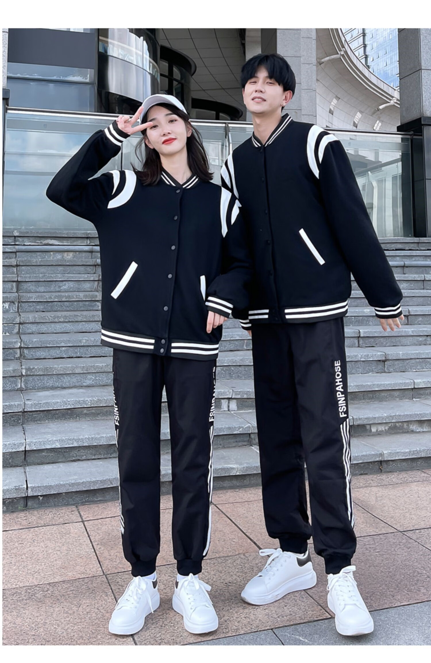 大学生校园统一院服春秋三件套初高中生校服套装毕业班服定制外套