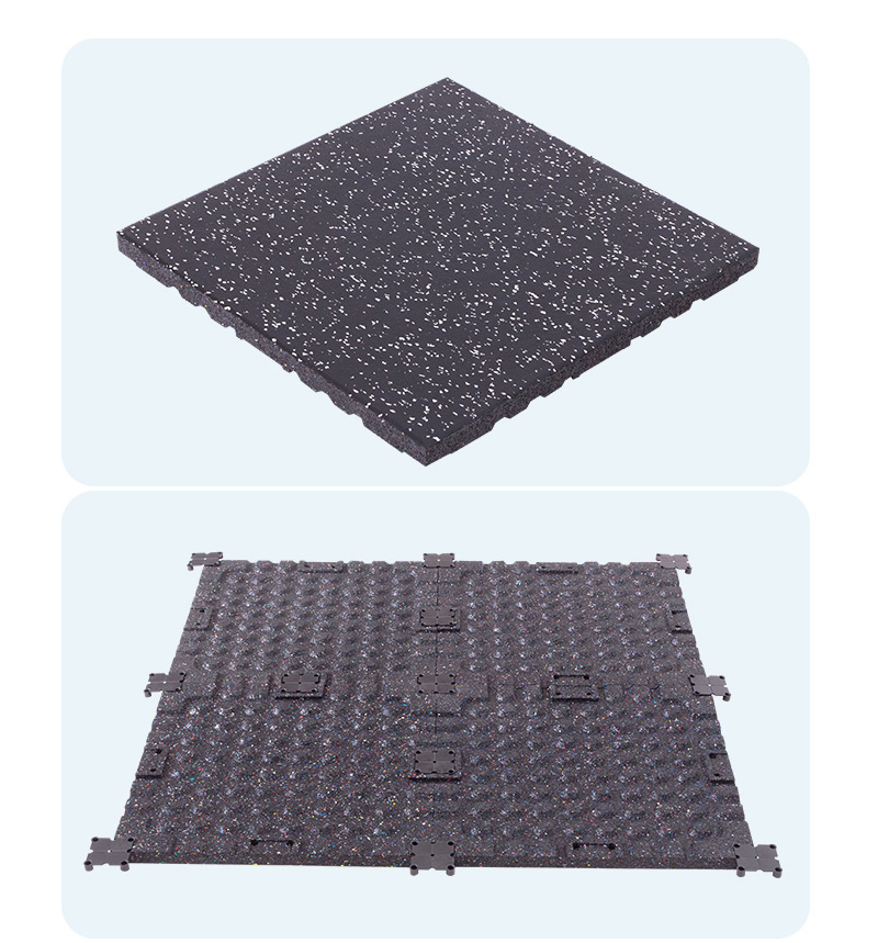 健身房橡胶地垫家用减震地砖健身房防震橡胶地垫器械减震垫家用走廊