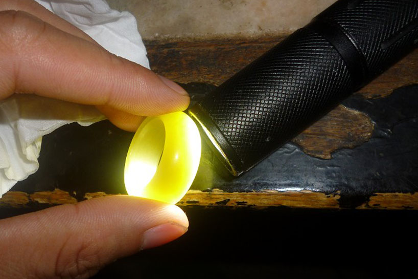 玉石手电六光高亮真10iwi照玉石手电筒玉石专用鉴定灯t6l2小直筒强光