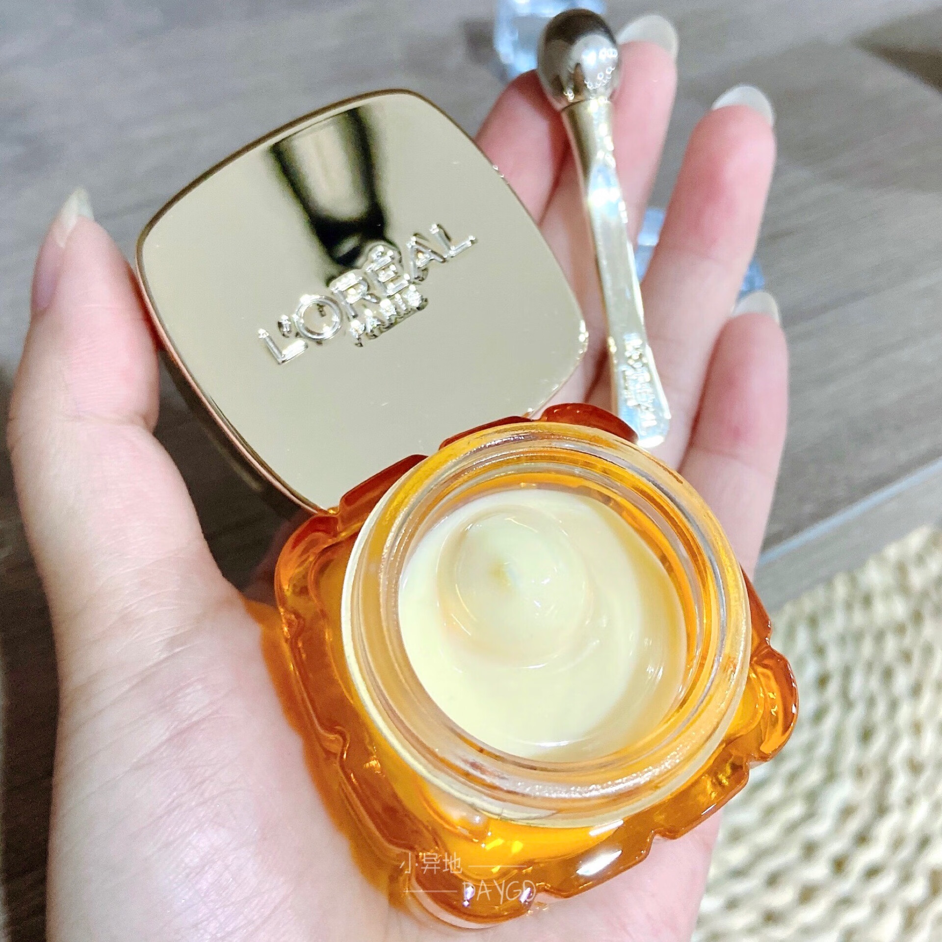 【新品】欧莱雅小蜜罐眼霜金致臻颜花蜜滋润眼霜20g