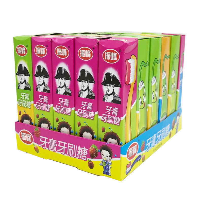 网红创意糖果玩具牙刷糖牙膏糖搞怪可爱卡通小孩趣味零食整箱30整盒
